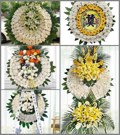 湖南永州祁阳县潘市镇八角岭村花圈速递